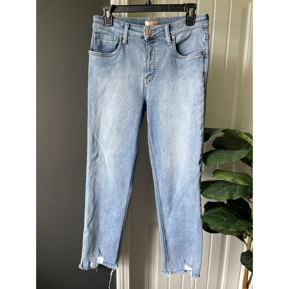 Kut from the Kloth Rachael High Rise Fab Ab Mom Jeans Blue Size 8 NEW